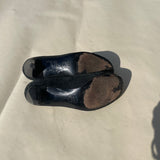 Black Suede French Pumps - Size 7