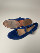 Caron Callahan Blue Suede Mary Janes - Size 7