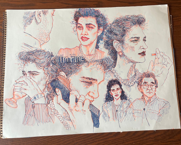 I'm Fine - Original Drawing