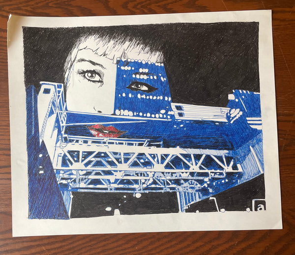 Risky Business - Original Drawing