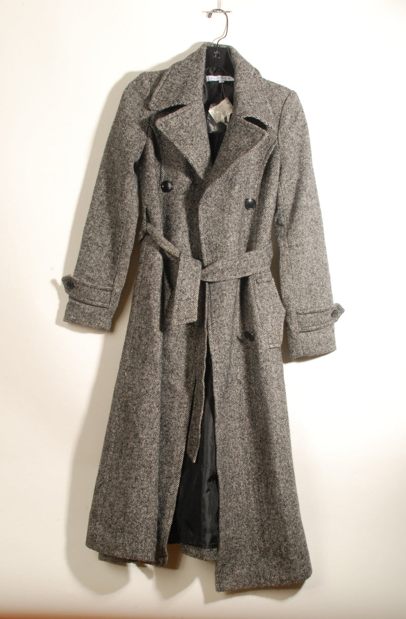 Grey Tweed Double Breasted Coat ° X-Small ° 2011