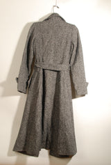 Grey Tweed Double Breasted Coat ° X-Small ° 2011
