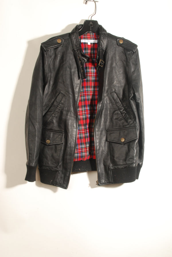Black Leather Bomber ° Small ° 2010