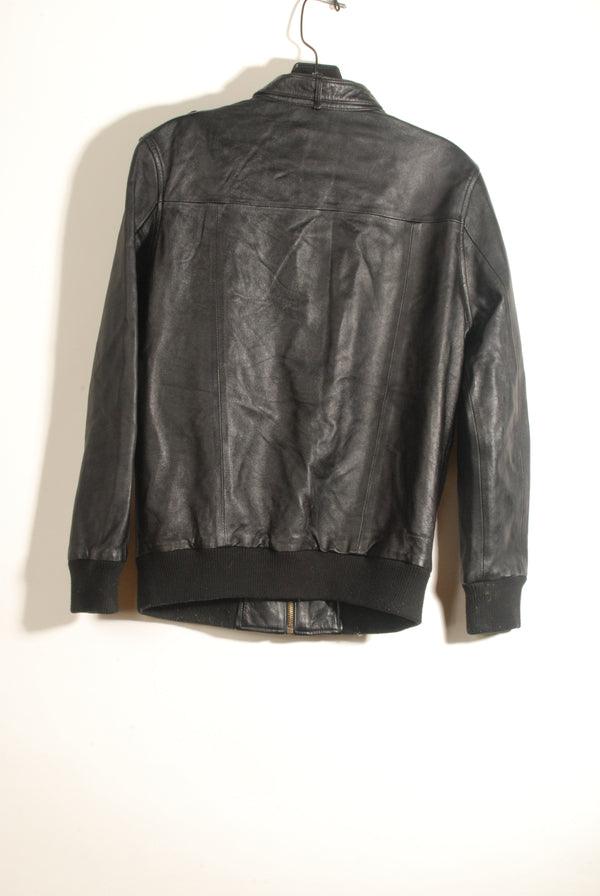 Black Leather Bomber ° Small ° 2010